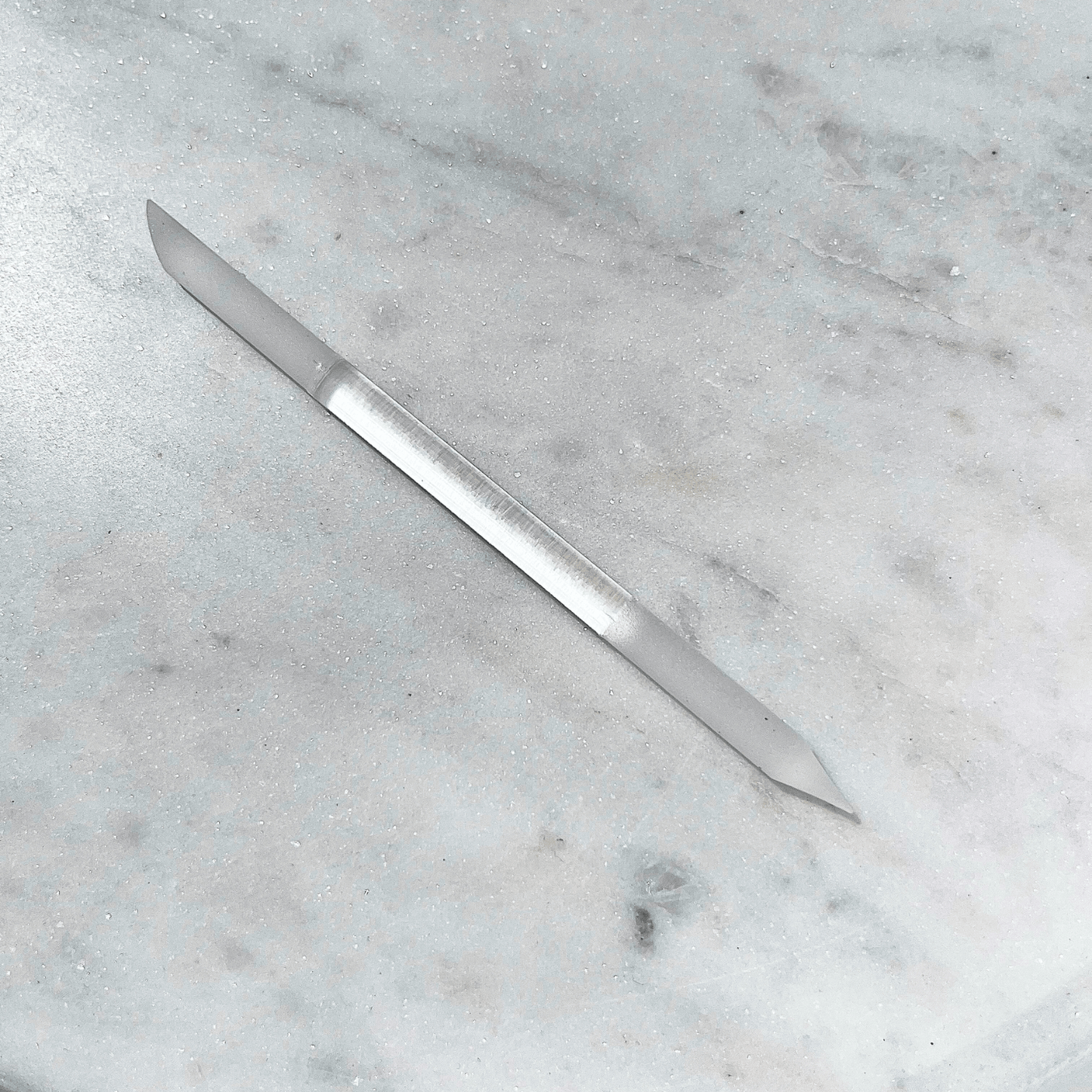 Signature Glass 2-in-1 Cuticle Pusher by The Lazy Mani